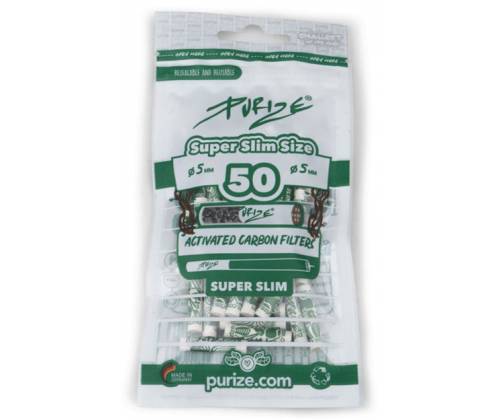 Filter Purize Super Slim 50 Activated Carbon 5.0mm - White