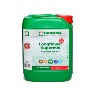 BIO NOVA - LONGFLOWER SUPERMIX 5L | Πλήρες Λίπασμα για Φυτά με Μακρά Ανθοφορία