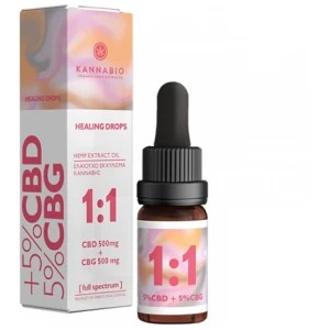 Healing Drops CBD/CBG 1:1 – Πλήρους Φάσματος Έλαιο Κάνναβης (500mg/500mg)
