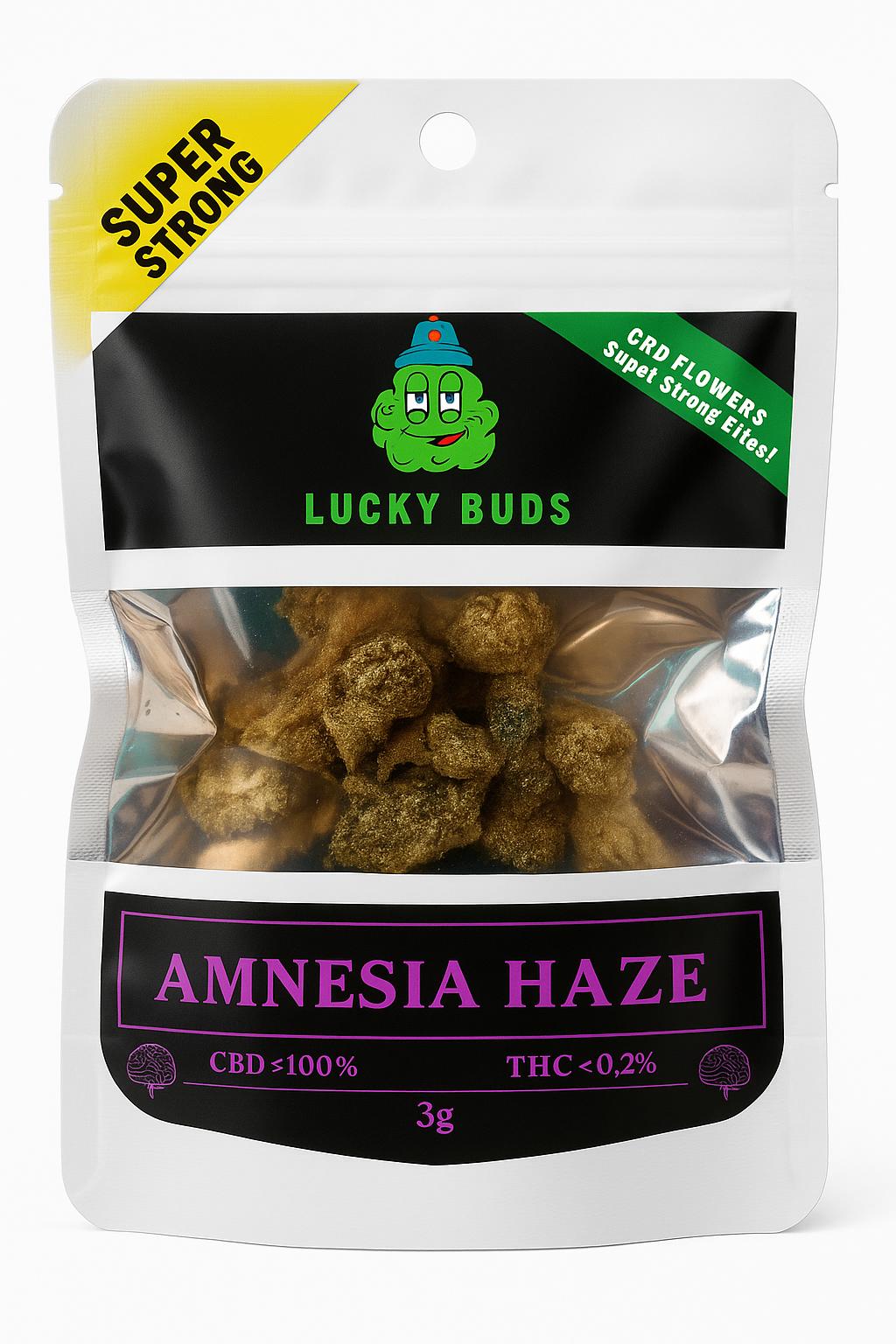 Lucky Buds Amnesia Haze – Ανθοί Κάνναβης CBD Υψηλής Ποιότητας