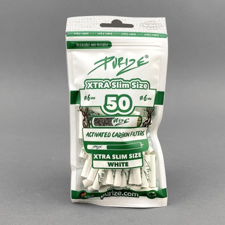 Filter Purize Super Slim 50 Activated Carbon 6.0mm - White