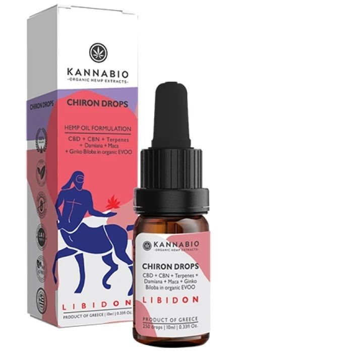 Φωτογραφία από Chiron Drops LibidOn 750mg – CBD, CBN, Τερπένια & Αδαπτογόνα για Ενίσχυση Λίμπιντο
