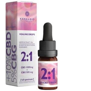 Φωτογραφία από Healing Drops CBD/CBG 2:1 – Πλήρους Φάσματος Έλαιο Κάνναβης (1000mg/500mg)
