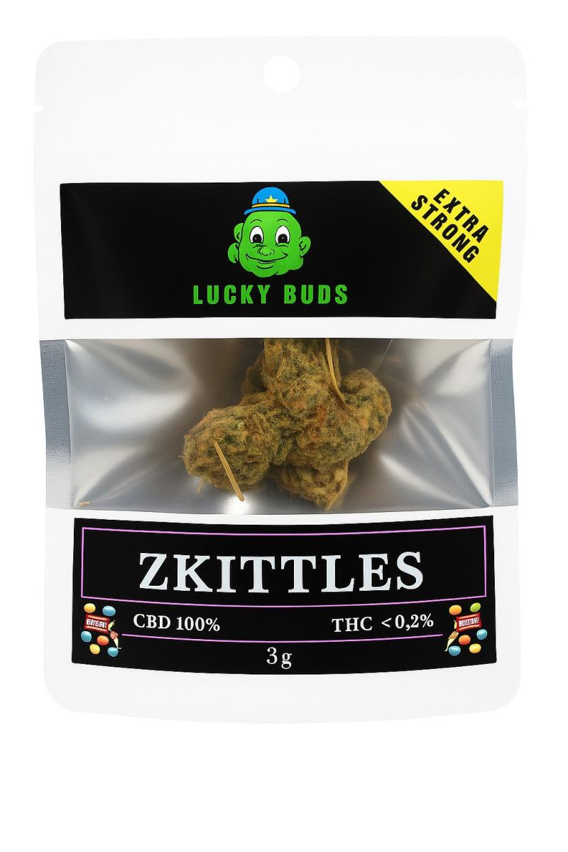Φωτογραφία από Lucky Buds Zkittles CBD – Premium Ανθοί Κάνναβης με Φρουτώδη Γεύση & THC < 0.3%